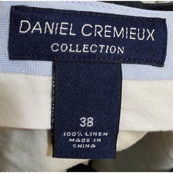 Daniel Cremieux Collection Men's 100% Linen Shorts Black Leisure Casual Size 38 - Picture 7 of 9
